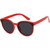 FOURCHEN Oversized Square Sunglasses for kids, Flat Top Fashion Shades sunglasses for girls and boys