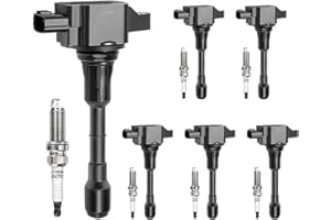 ZYFZZDS Set of 6 Ignition Coil Packs & Spark Plugs FIT Nissan Maxima, Altima, Murano, Pathfinder, Infiniti G35, EX35, JX35 3.5L V6, Replaces UF550 22448JA10C 5C1727