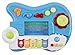 Toy Guitar Battery 3-in-1 Electric Kids Guitar Toy with Violin Stick and Piano Keyboard Transformation w/ Lights, For Kids Boys Girls Children Educational Musical Set (Blue)