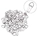 eBoot 50 Pieces Hanging D Ring Picture Frame Hangers Double Hole with Screws