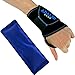 Adalid Gear Wrist Ice Gel Pack with Support Brace for Hot and Cold Therapy - Adjustable Wrap, Multi-Purpose, Microwaveable and Reusable (One Size, Left or Right Hand)