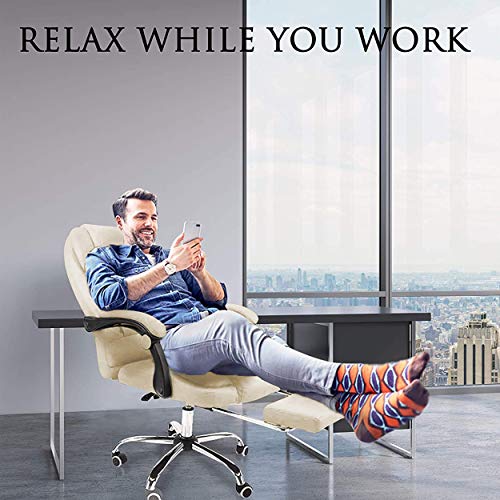 Halter Reclining Leather Office Chair Modern Executive Adjustable Rolling Swivel Chair