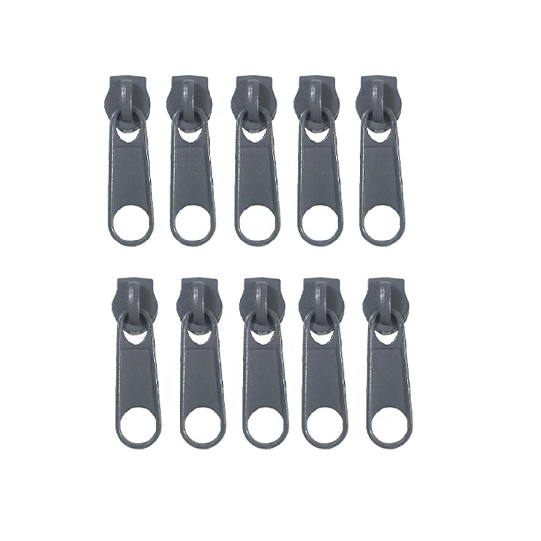 132 Metal Sliders for Nylon Zipper, Free Zipper Slider #3, Zipper Puller to Repair or Mount a Zipper, Gray Sliders, (#3, 311)