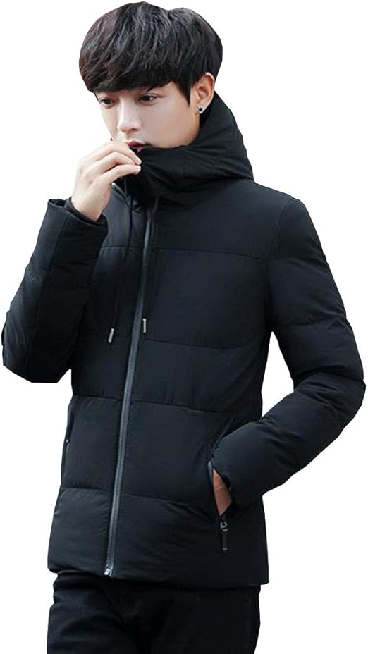 Amazon Puhao プハオ メンズジャケット 中綿 フード付き 綿入れ ブルゾン 防寒着 アウター 冬服ダウンジャケット あったか 冬服 韓国ファッション コート ジャケット 通販