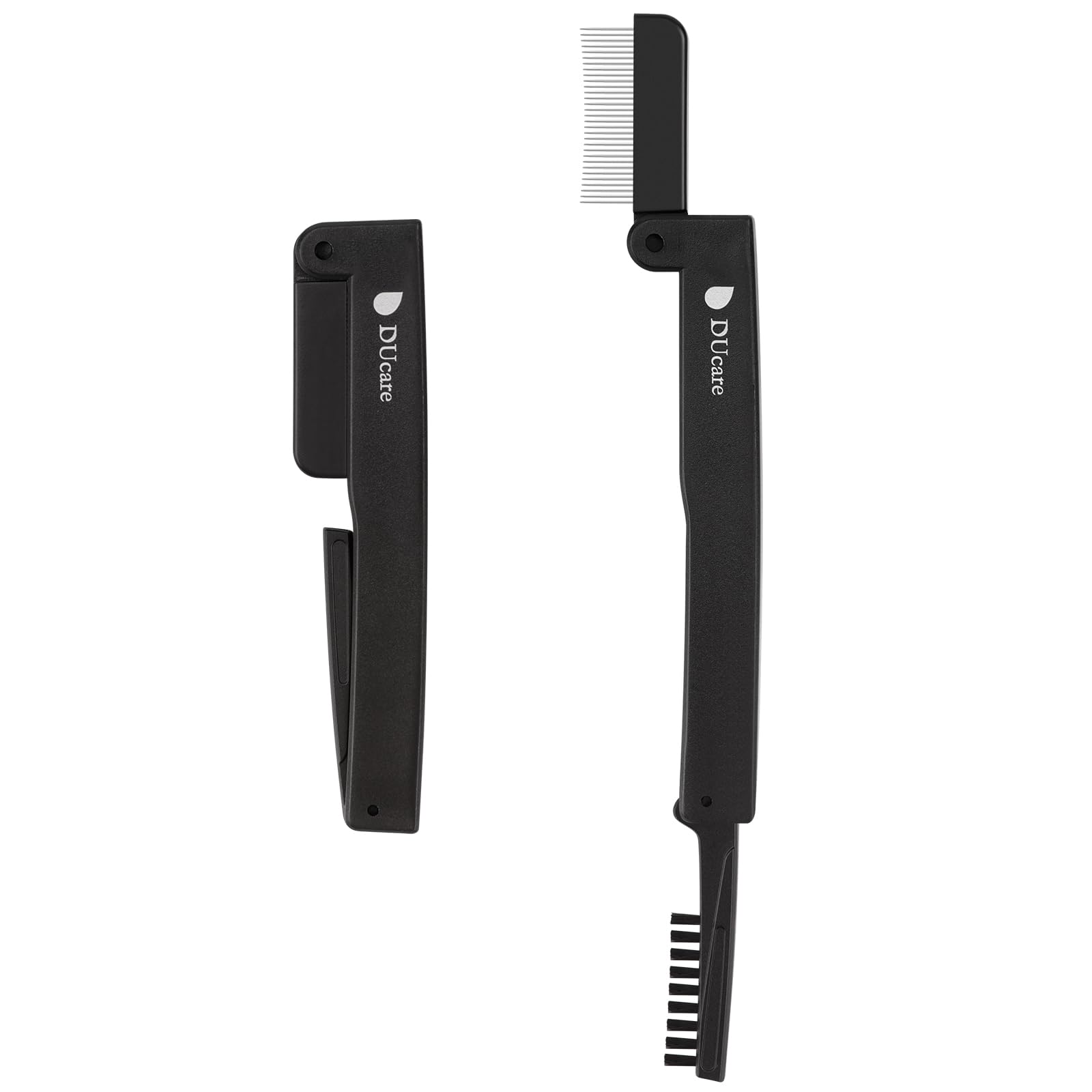 DUcare Double-Headed Foldable Eyelash Comb Eyebrow Mascara Applicator Eyelash Separator Brush 1pcs