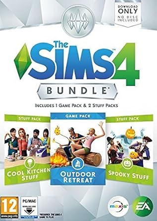 The Sims 4 Bundle Pack 3: Cool Kitchen Stuff / Outdoor Retreat / Spooky Stuff (Download Only) UK IMPORT
