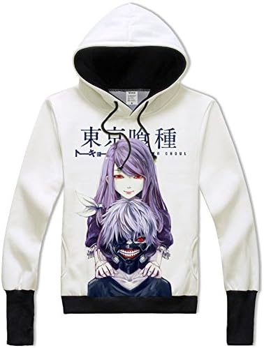 Tokyo Ghoul Hoodie Men's Women's Casual Anime Sweatshirt - Kaneki Ken