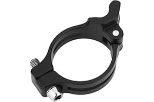Front Derailleur Clamp, Aluminium Alloy Adjustable Braze On Front Derailleur Clip Adapter Bicycle Accessory