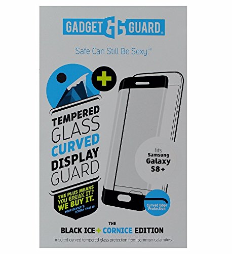 Gadget Guard Black Ice Plus Cornice Curved Edition Tempered Glass Screen Guard For Samsung Galaxy S8 Plus - Clear