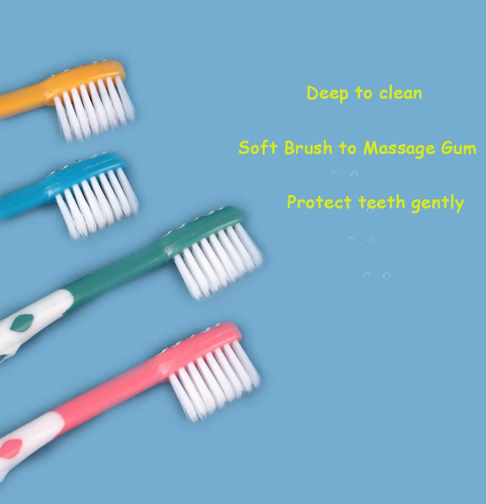 8 Packs Kids Toothbrush, Extra Soft Lovely Little Deer Toothbrush for Kids 2-8 Years (Pink&Orange&Blue&Green): Health & Personal Care