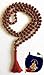 Rudraksha Rudraksh mala beads divine necklace 6 mm 108+1 meditation prayer beads 5 faceted 5 mukhi - spiritually energized hand knotted mala for nirvana w/free Velvet Rosary Pouch - US Seller