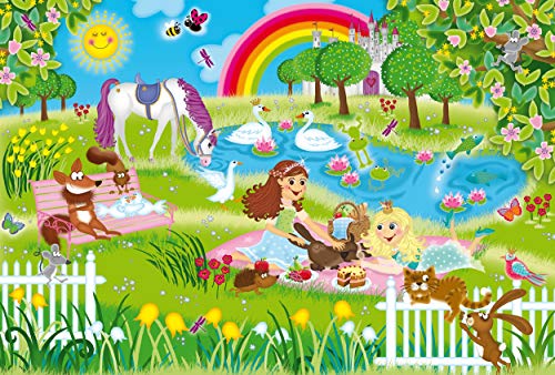 Schmidt Spiele 56225 Prinzessin im Schlossgarten, 3 x 48 Teile Kinderpuzzle – Bild 4
