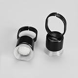 ATOMUS 50pk Tattoo Ink Ring Cups Disposable Pigment Holder Sponge Microblading view 4