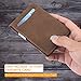 BEARTWO RFID Blocking Bifold Money Clip Wallet, Slim Genuine Leather Minimalist Front Pocket Wallets for Men