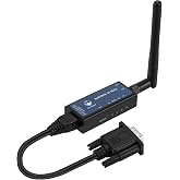 PDDAXLQUE DX-CP26 RS232 to Bluetooth Wireless Serial Adaper Converter Support iOS Android Windows Support DB9 RJ45 Interface Built-in Rechargeable Lithium Battery (CP26 for Phone)