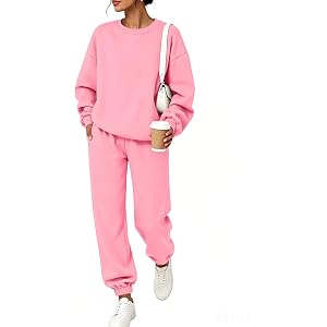 Shiketong Women's 2 Piece Matching Fall Lounge Set Sweatsuits | 2 Piece Lounge Set Women , Airport Travel Outfits, Comfy Athl