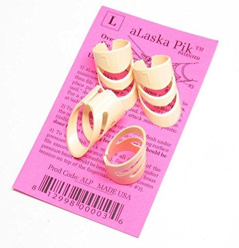 Alaska PikFingerpicks for Guitar/Stringed Instrument ,LARGE, 4