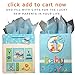 BagLove Gift Bag Set with Tissue Paper Included, Baby Boy, Large, 2 Pack, Blue