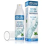 Effervess Rx Refresh Natural Aloe Vera Fluoride Free Toothpaste - Dry Mouth Care - Naturally Soothing & Moisturizing - Freshens Breath & Fights Cavities - Satisfaction Guaranteed