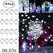 Adecorty Fairy Lights Battery Operated Mini Lights Battery Powered Fairy String Lights 16 Pack 7.2ft 20 LED Mini Firefly Lights for Wedding Crafts Table Reception Jars Vases Christmas (Cool White)