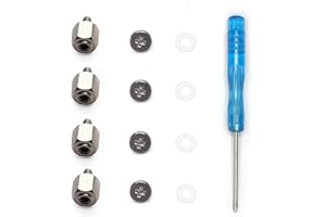 Awxlumv M.2 Screws Kit, NVMe Screw M.2, Screw M2 SSD Mounting Set Standoff + Screws with Screwdriver Compatible ASUS Motherboard Computer and Work for Laptop Notebook