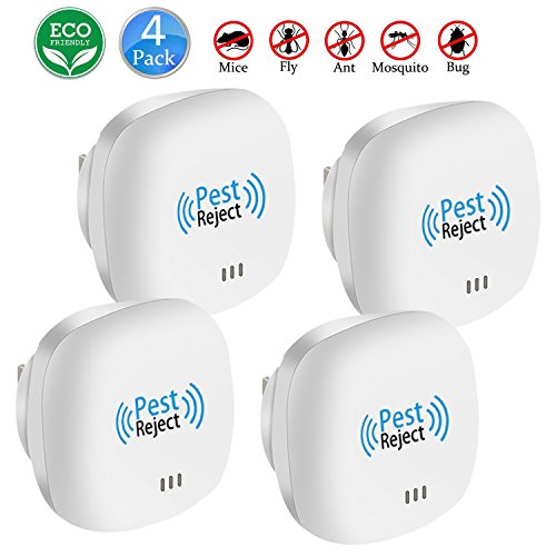 Cosyzone Ultrasonic Pest Repeller, 4 Pack Electronic Pest Control Repellent Plug In for Insect, Mice, Rats, Spiders, Fleas, Roaches, Bed Bugs, Mosquitoes, Eco-Friendly, Human & Pet Safe - Thumbnail 7
