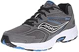 Saucony Men's Cohesion 9 Running Shoe, Grey/Black/Royal, 10 M US