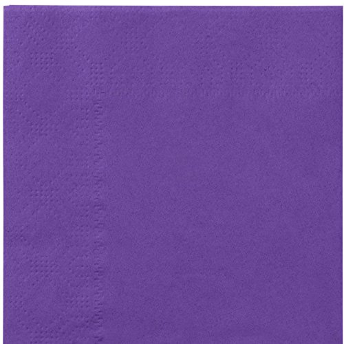 Thali Outlet - 125 x Purple 2 Ply 33cm 4 Fold Paper Napkins Tissue Serviettes for Birthdays Weddings Parties All Occasions