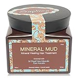 Saphira Mineral Mud Mineral Healing Hair Treatment Enriched with 26 Dead Sea Minerals and Pure Keratin 16.9 Oz / 500 Ml