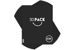 Golden State Art, 11x14 Uncut Photo Mat Matboard - Black Uncut Mats for DIY Projects, Presentation Boards, Art Crafts (50 Pack)