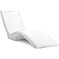 Step2 Vero Pool Lounger, Fade-Resistant, Waterproof Patio Furniture, Pool Lounge Chair for Sun Shelf, Use in Pools with Shelves Up to 9-Inches Deep or Outside Pool Deck, Weighted, White
