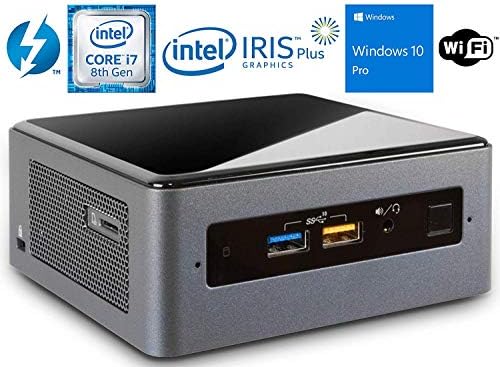 Intel NUC NUC8i7BEH Mini PC/HTPC, Intel Quad-Core i7-8559U Upto 4.5GHz, 32GB DDR4, 1TB HDD, WiFi, Bluetooth, Thunderbolt 3, 4k Support, Dual Monitor Capable, Windows 10 Pro (32GB Ram + 1TB HDD)