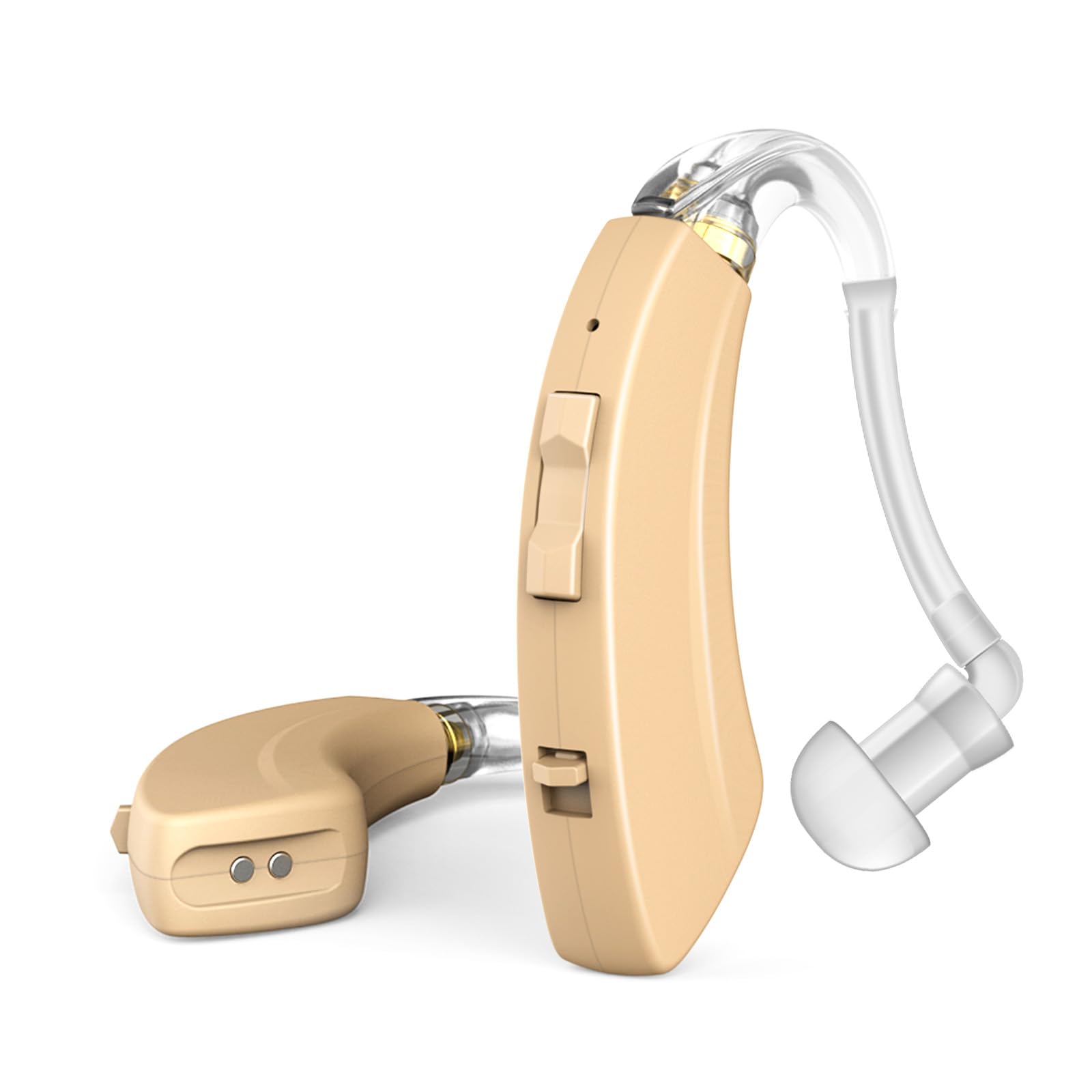 Photo 1 of Rechargeable Hearing Aids for Seniors, OTC Hearing Aid Not Sound Amplifier, Behind-the-Ear BTE Ear Aides Buds Earbud Device for Elderly Adult Men Women with Hearing Loss, Invisible Noise Cancelling