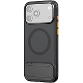 SmallRig FlipLoop Phone Case with Stand for iPhone 18 Pro / 17 Pro | Aurora Black, Dual-fold Stand for Grip or Vertical Prop, Magnetic Design for LED Light, All-Around Protection for Creators