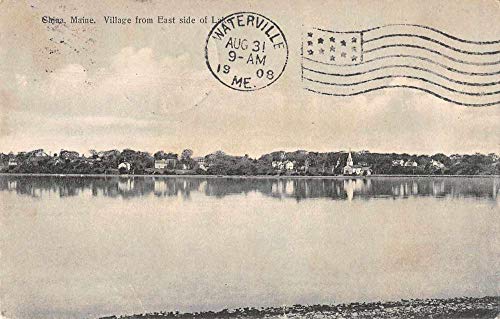 China Maine Village from East Side of Lake Scenic View Postcard JA4742499