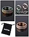 ALEXTINA Anxiety Ring for Women 6MM Rings for Women Stainless Steel Spinner Ring Sand Blast Glitter Finish Spinning Band, Size 4