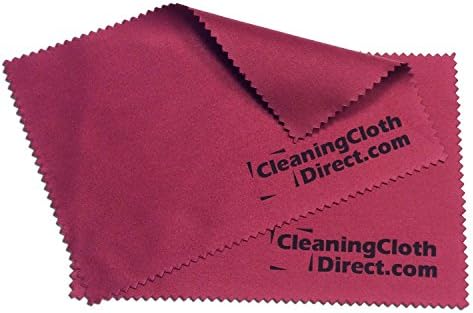 Pack of (100) Microfiber Cleaning Cloths from ( Cleaing Cloth Direct ) (Small 4"x6", Burgundy)