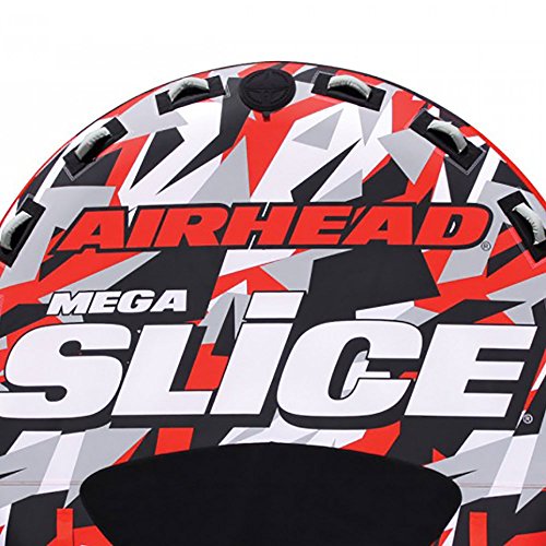 Kwik Tek Airhead Mega Slice 4-Rider Towable Tube Raft with 60-Foot Rope - Thumbnail 6