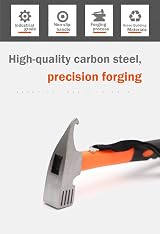 TempFoo Camping Hammer Heavy Duty 12 inch Tent Stake Remover Rubber Handle view 3
