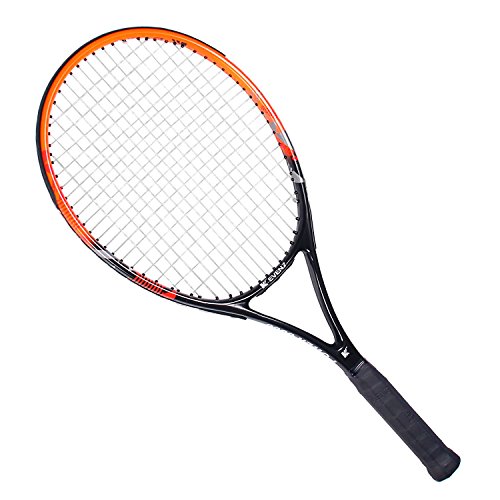 KEVENZ Adult Tennis Racket Professional Tennis Racquet Good Control Grip Strung with Cover(Orange Racket)
