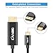 USB-C to DisplayPort Adapter Cable 4K@60Hz 6FT(1.83M),LANBO USB 3.1 Type C Male (Thunderbolt 3 Compatible) to DP Male Cable for Apple MacBook Pro 2016/2017, Samsung Galaxy S8(Aluminium Case)