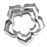 3Pcs/Set Cake Decorating Mold Stainless Steel Cutter for Cakes Cupcakes Cookies Pastry - Type A352