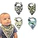 Baby Bandana Drool Bibs Set of 4 for Boys, Super Soft, Absorbent, Adjustable Snaps, Made of Organic Cotton And Fleece Burpy Bib For Boy Vipbibs