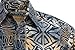 Geometric Evening Tropical Hawaiian Batik Cotton Shirt By Johari West