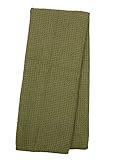 Eurow Microfiber Waffle Weave Kitchen Towel (3-Pack, Green Mist)