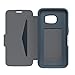 OTTERBOX Strada Series Leather Wallet Case for Samsung Galaxy S7 - Retail Packaging - Tempest Night (Tempest Blue/Navy Blue Leather)