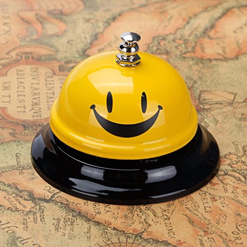 IYSHOUGONG 1 PCS Yellow Call Bell Desk Bell Service Bell for Hotels,Schools,Restaurants,Reception Areas,Hospitals