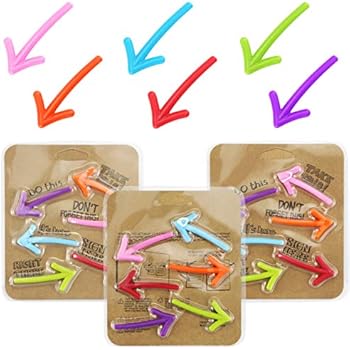 Oruuum 18 PCS Cute Arrow Refrigerator Magnet, Creative Magnetic Stickers, Arrow Magnet Set for Fridge Decoration, Whiteboard Use, Kitchen Appliance