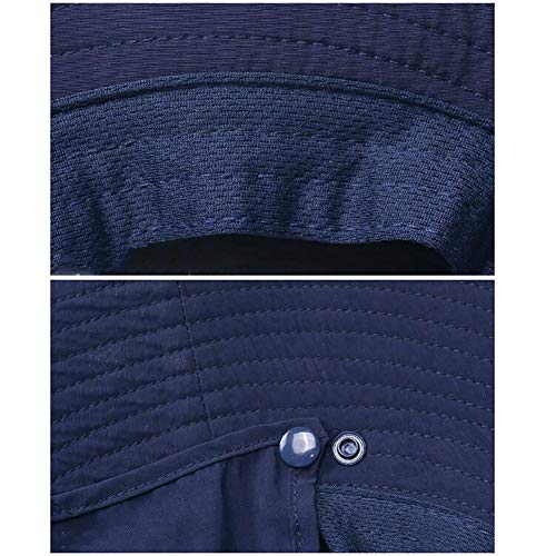 DD&QG Outdoor Sonnenhut Mit Face Cover,Sun Cap Angelmütze FÜr MÄnner Frauen Mit Abnehmbaren Nackenklappe B 1 Pc – Bild 7