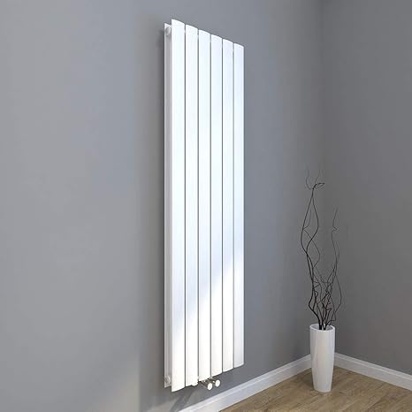 Design Flach Heizkörper 1600x462mm Weiß Paneelheizkörper Vertikal Mittelanschluss Doppellagig